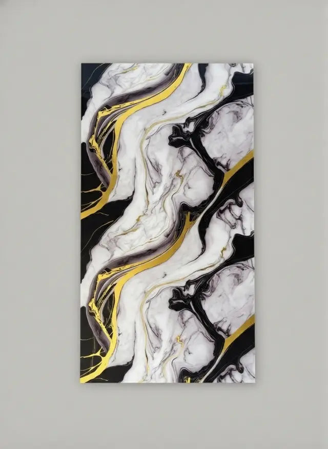 Faux Marble Bamboo Charcoal Wall Panel